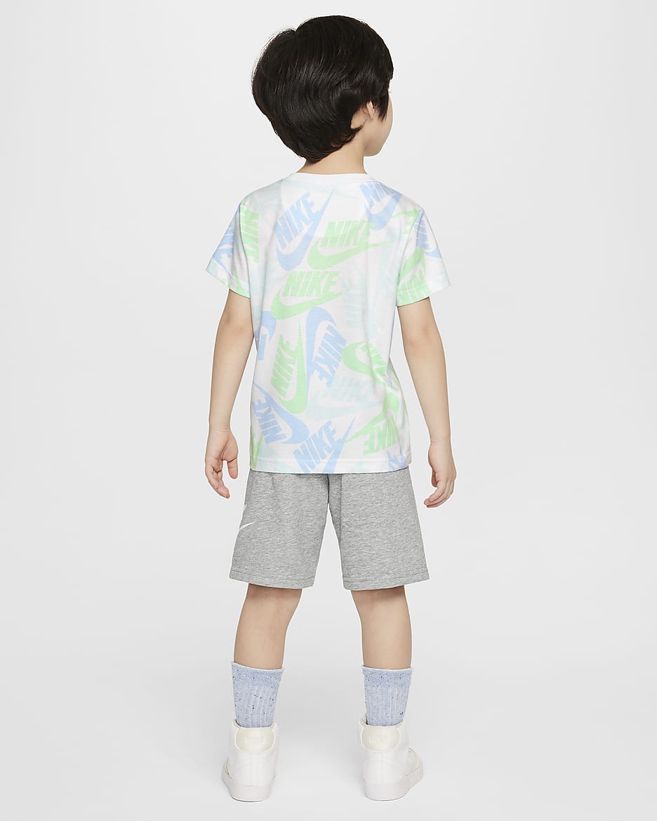 Nike Sportswear Little Kids T Shirt and Shorts Set. Nike JP